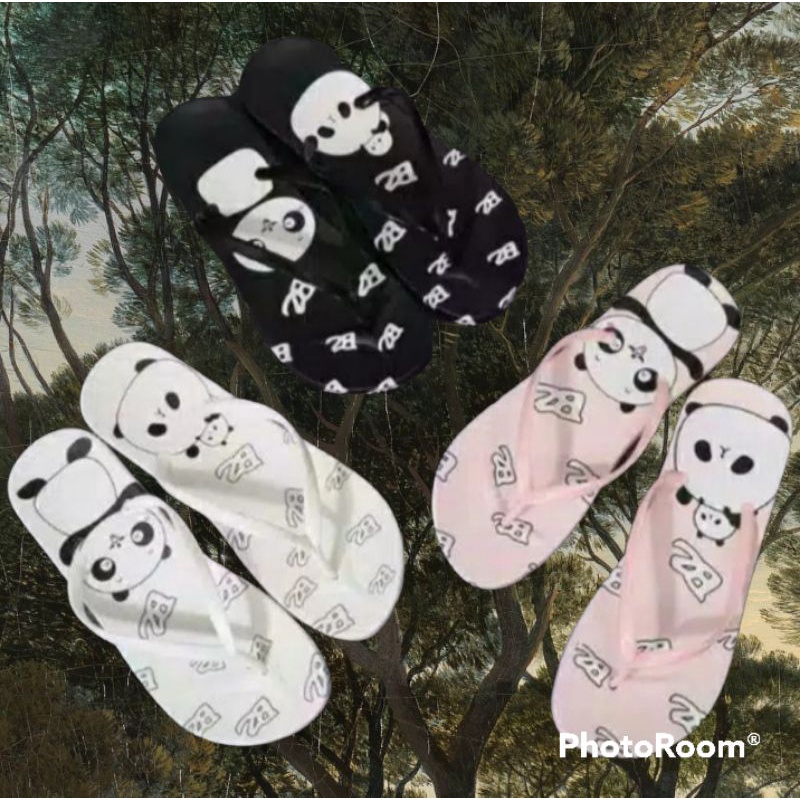 SANDAL JEPIT WANITA MOTIF PANDA