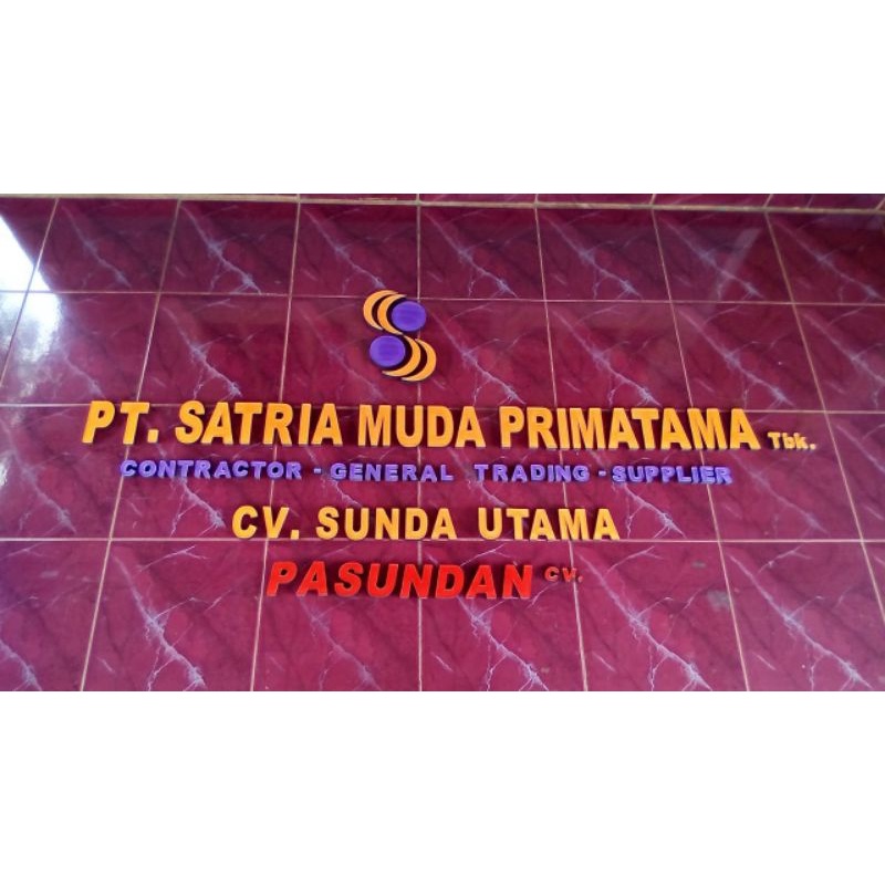 

huruf timbul acrilik lapis spon murah