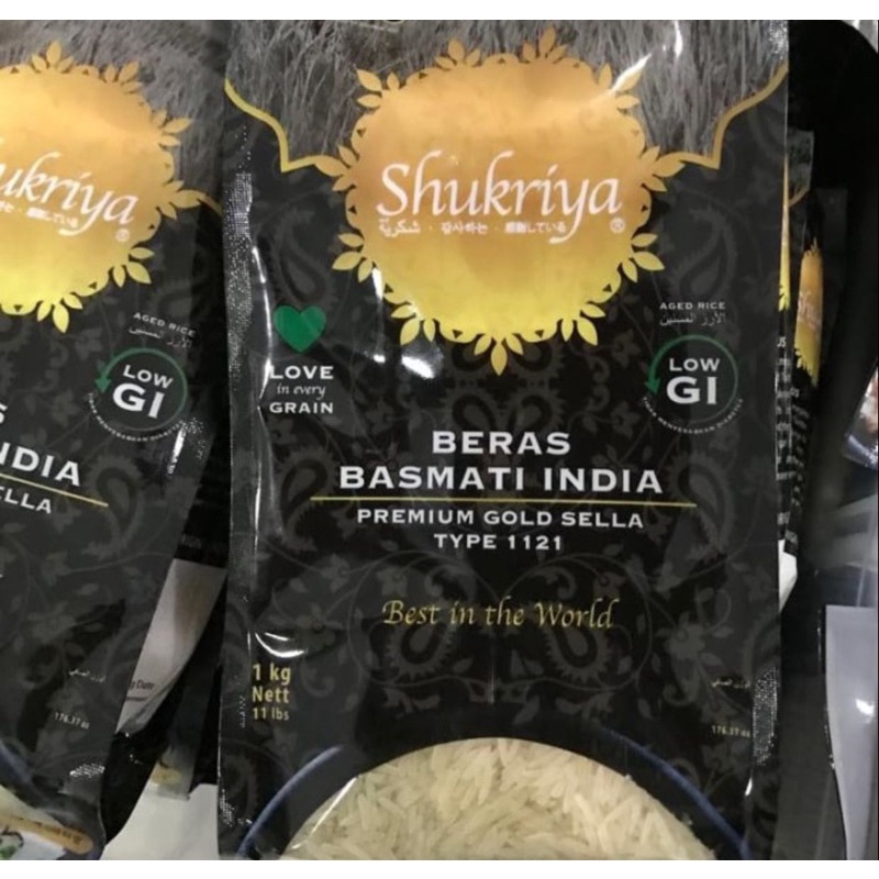 

shukriya beras basmati low GI beras diet beras diabetes 1kg