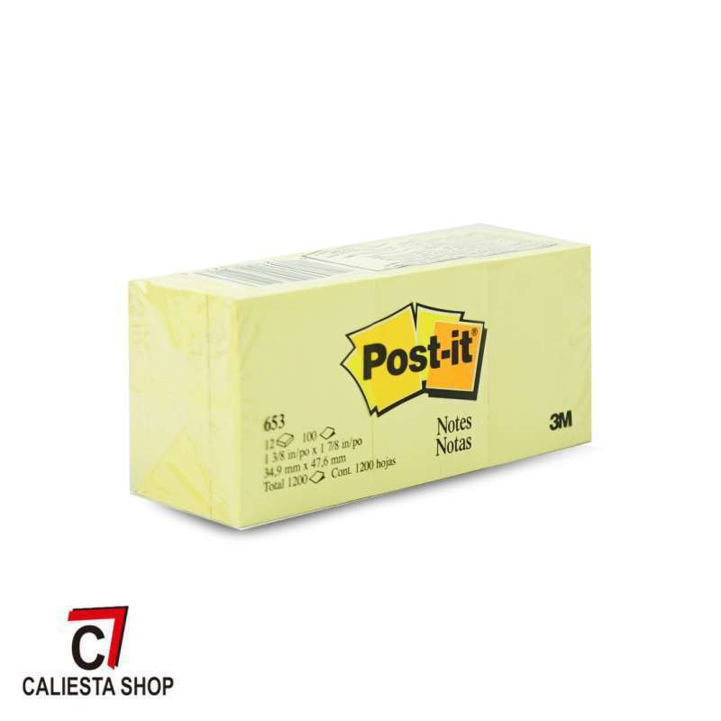 Sticky Notes Post It 3M 653 Kuning - multicolour (PCS)