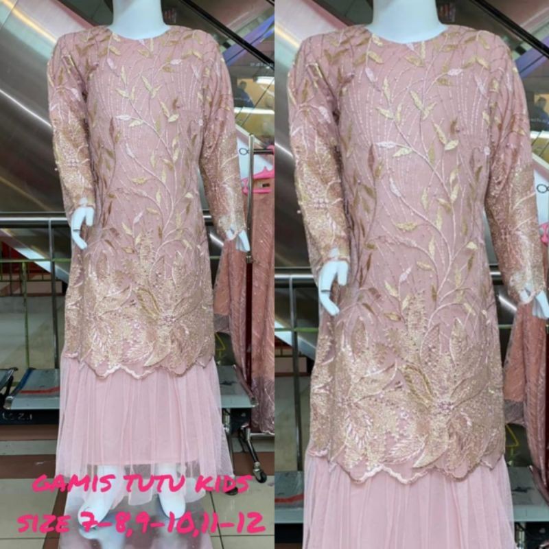 Realpict gamis tutu anak/kebaya anak/baju kurung anak