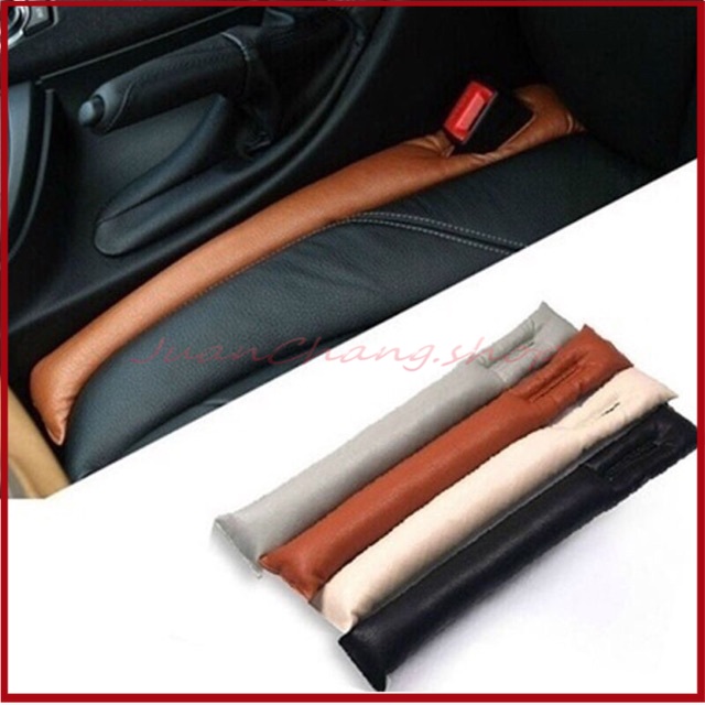 1pc PU Leather Front Car Seat Cover Gap Stopper Auto Seat Cushion Celah Colokan Anti Bocor Dekorasi Interior Mobil PU Leather Seam Slit Spacer Filler Soft Pad Aksesoris Mobil