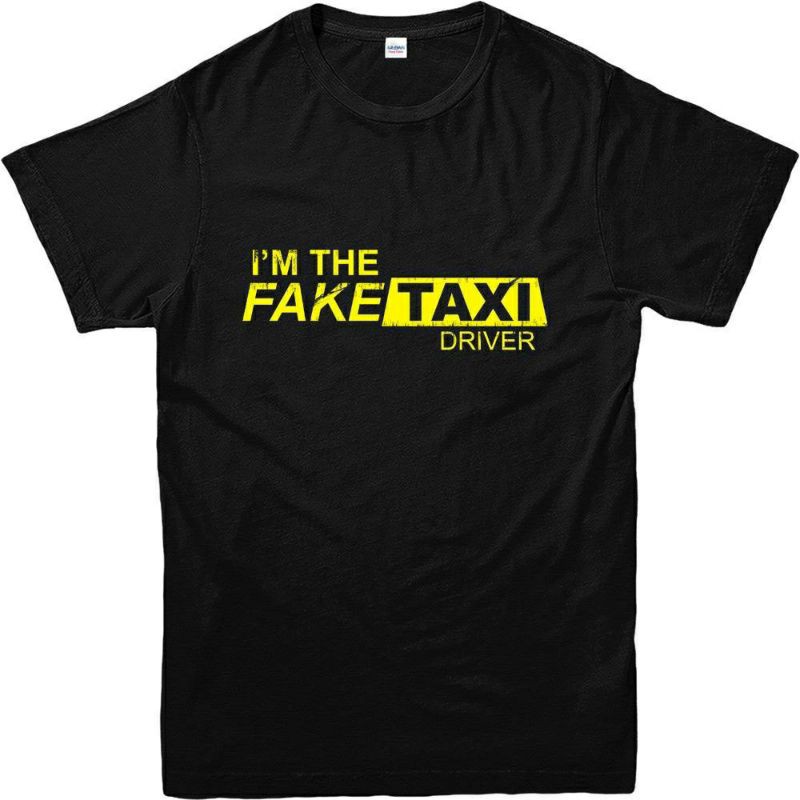 KAOS PRIA T-SHIRT DISTRO IM FAKE TAXI DRIVER BIGSIZE