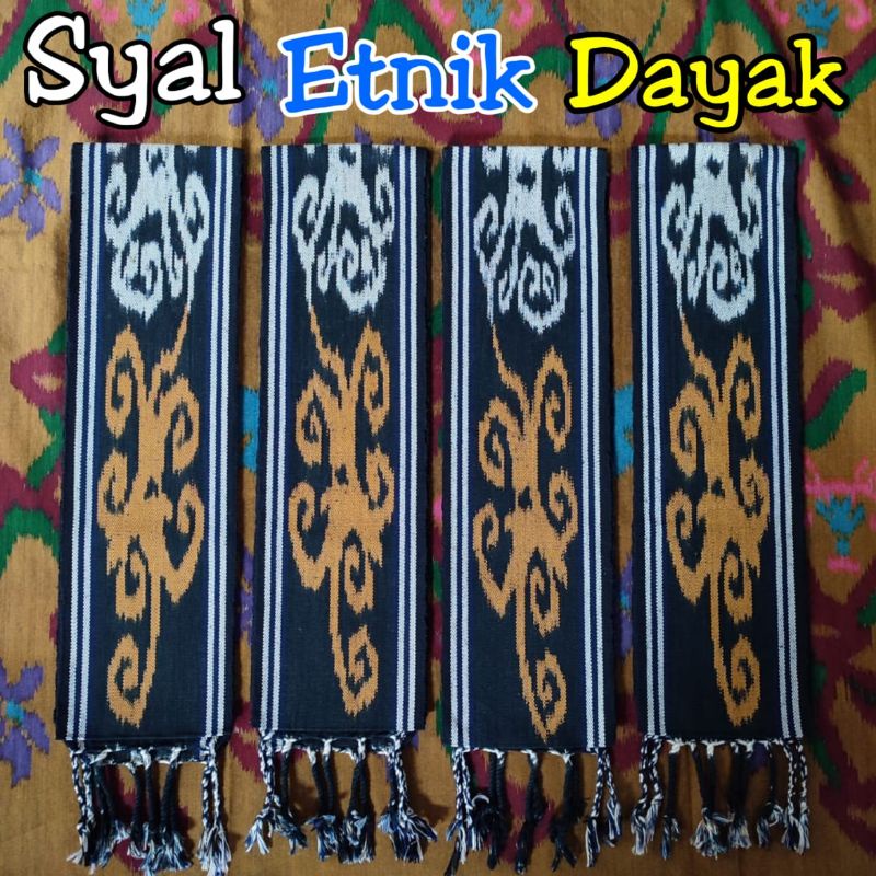 Syal Etnik Dayak Kalimantan