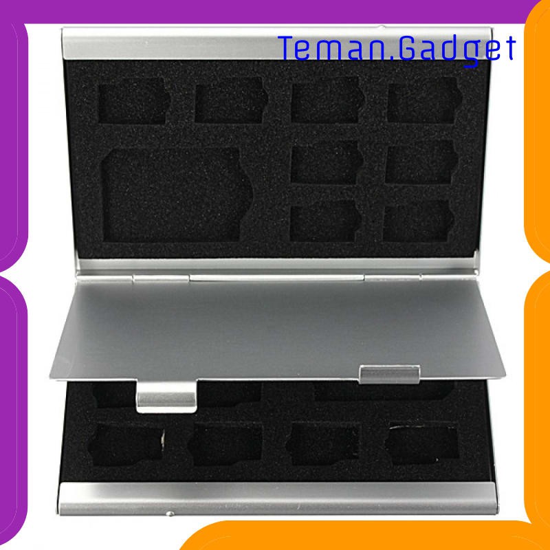 TG-FS115 Metal 18 in 1 Aluminium 16 Micro SD + 2 SD Card Storage Box - JJC