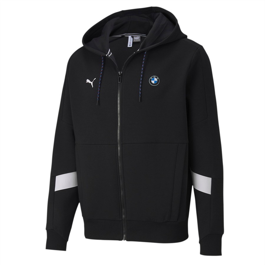 Jaket PUMA BMW MMS Hooded Sweat Jacket Black 596097 01