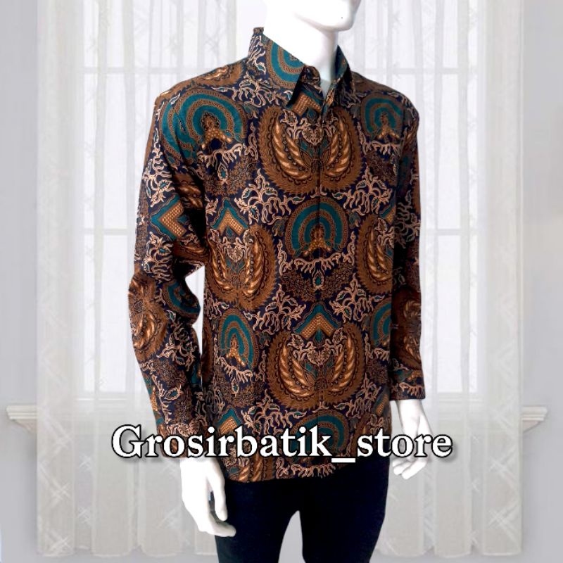 BAJU BATIK COUPLE AYAH DAN ANAK lengan panjang premium katun furing exclusive