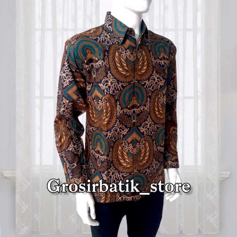 BAJU BATIK COUPLE AYAH DAN ANAK lengan panjang premium katun furing exclusive