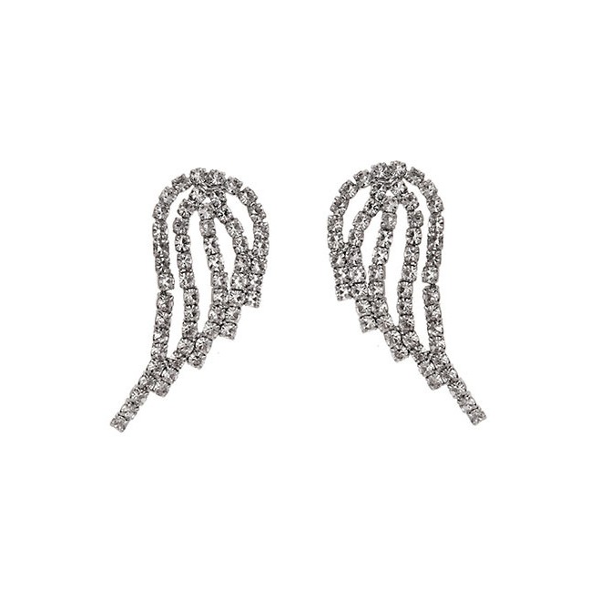 LRC Anting Tusuk Fashion Alloy Stud Wing Ear Studs D94093