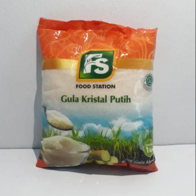 

Gula Pasir Kristal Food Station FS 1 kg kemasan