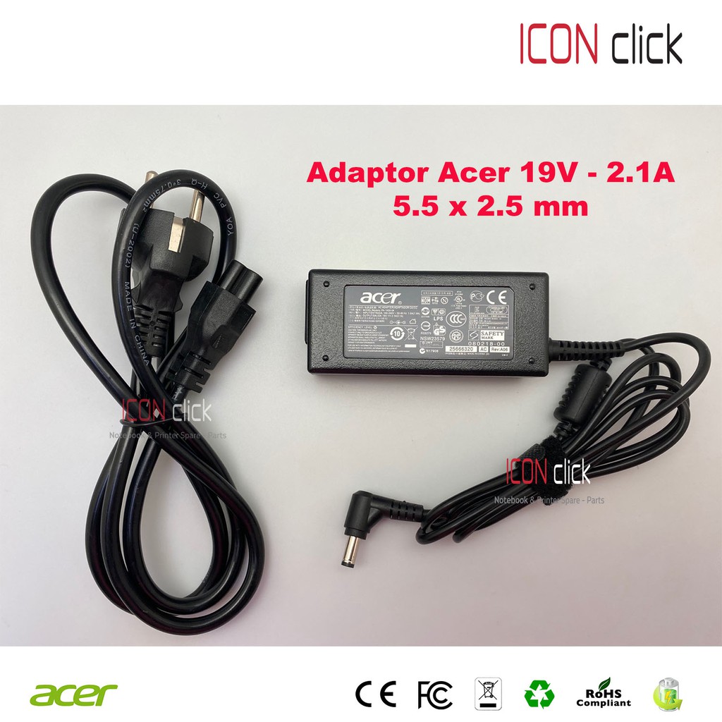 Jual Adaptor Charger Laptop Acer V A Mm X Mm Indonesia Shopee Indonesia