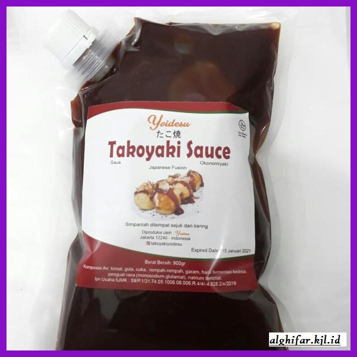 

gnidderdsaus- jual saus takoyaki halal by yoidesu jakarta 900 ml gak pakai alkohol -asliiiiii.