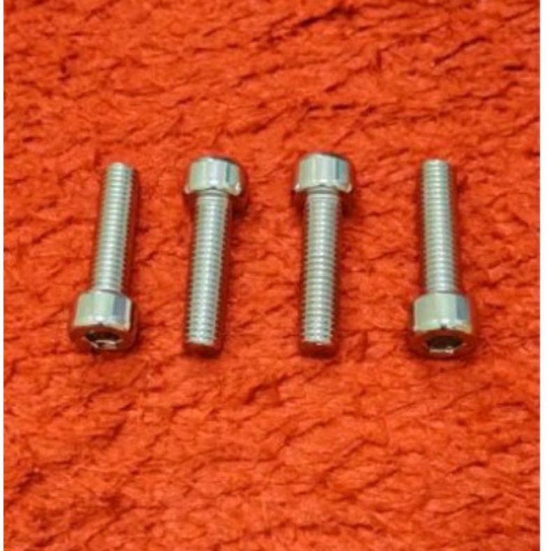 baut L spion vespa drat kiri / baut ulir kiri ukuran 12 / aksesoris vespa