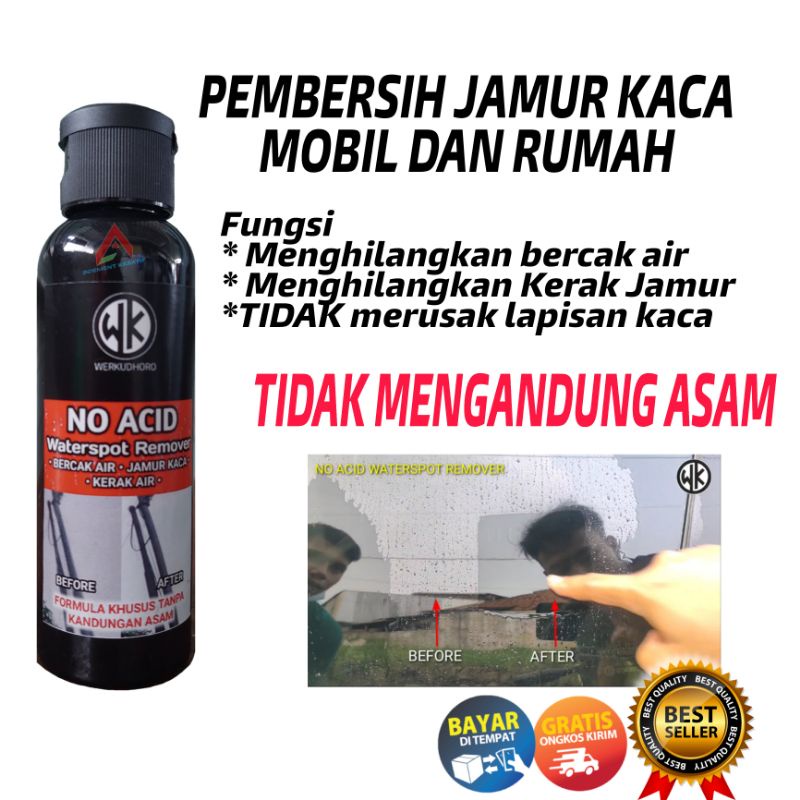 Pembersih Jamur Kaca Mobil Terbaik Tanpa Asam / Penghilang jamur kaca mobil dan kaca rumah efek daun talas