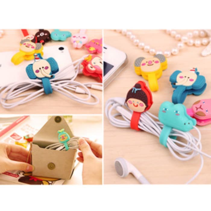 Penjepit Kabel karakter lucu Organizer Cable Holder Wire