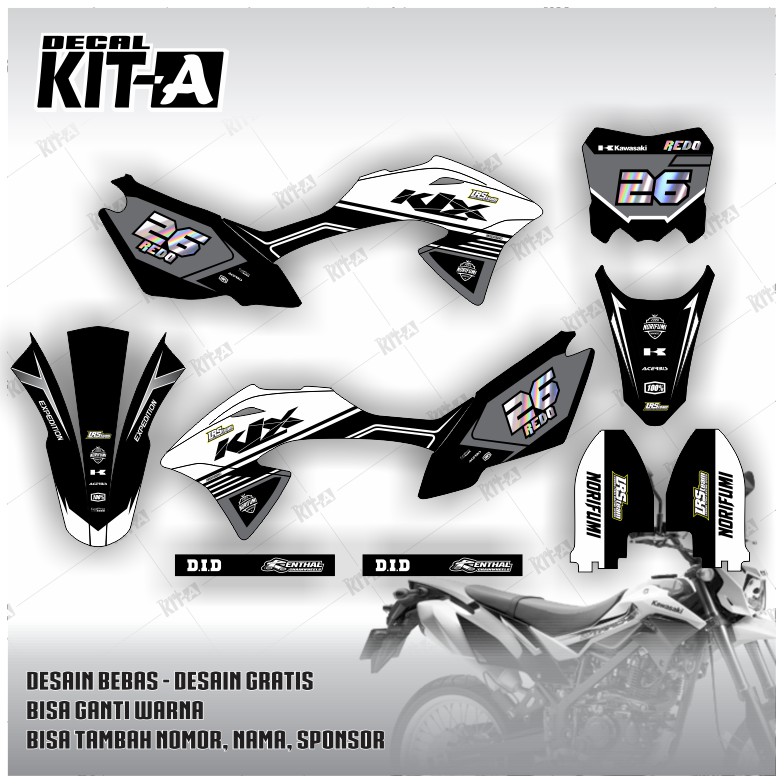 Decal Sticker Klx 150BF Dekal stiker klx 150G Full Body Cutting Hologram
