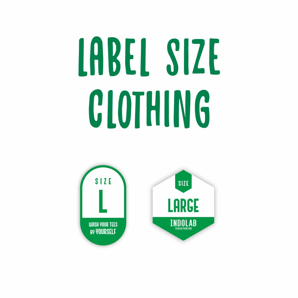 

[ TERLARIS ] STIKER SIZE DISTRO CLOTHING LABEL UKURAN S,M,L,XL,XXL,3XL