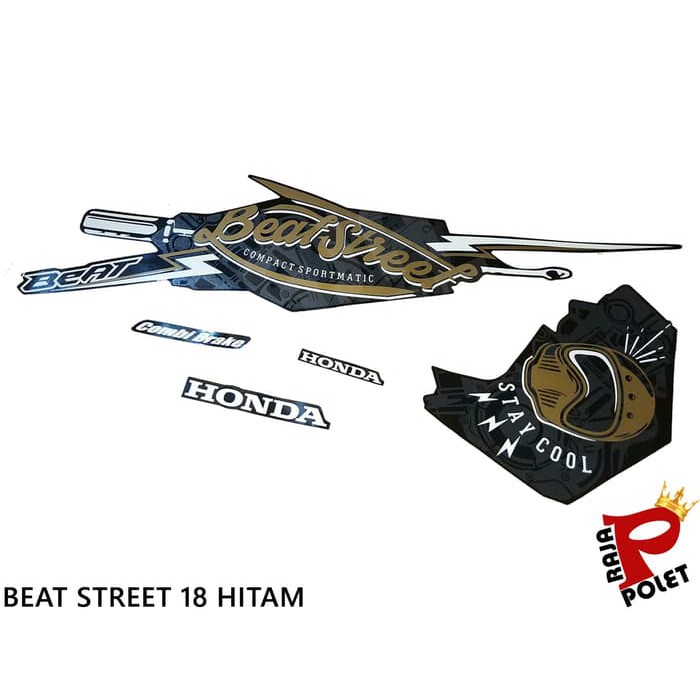 List body polet striping sticker motor BEAT STREET 2018