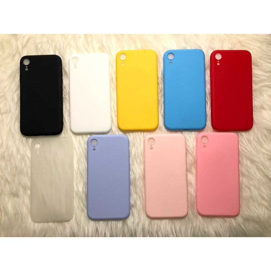 C107 Iphone XR / X XS / XS MAX Colourful Ultrathin Silicone Case / Matte Case