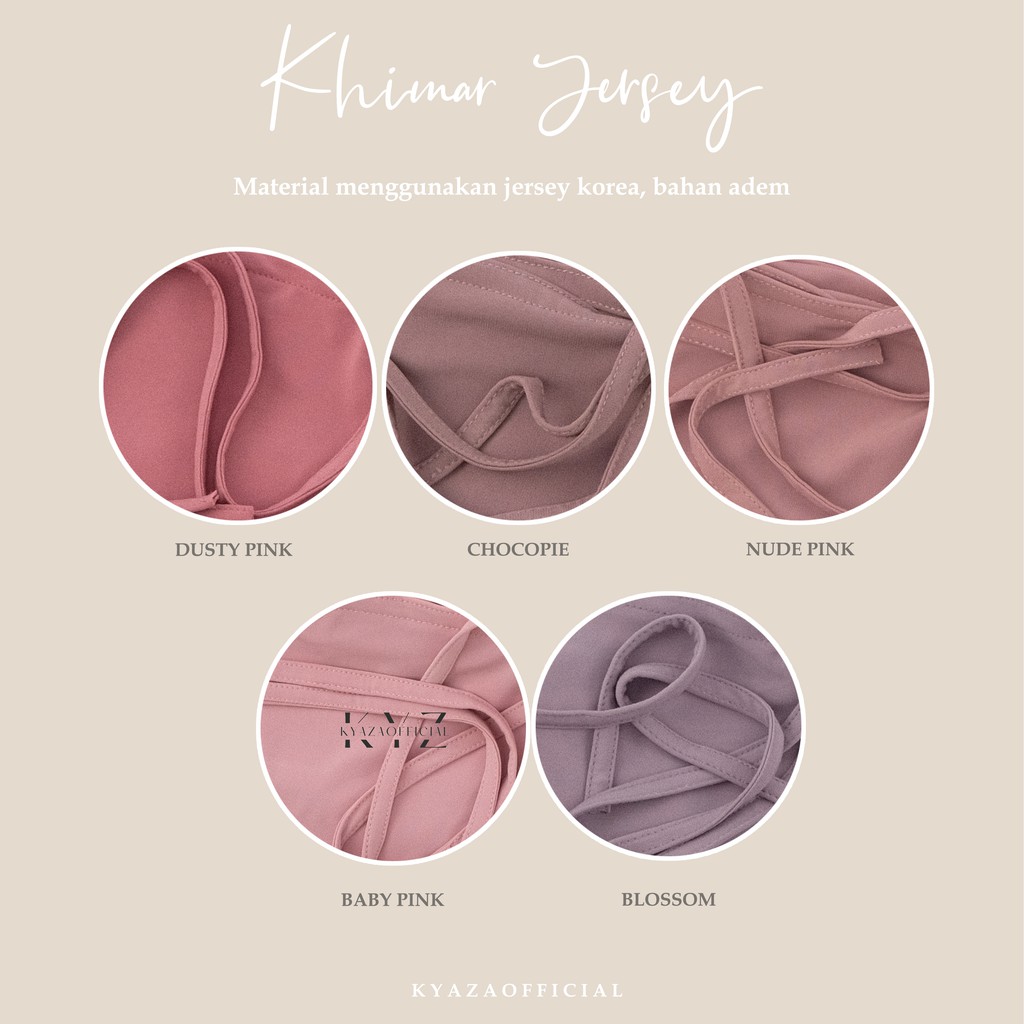 HIJAB Bergo Khimar Salwa  Jersey Premium, Bergo Tali daily  Khimar  Maryam Jersey-2