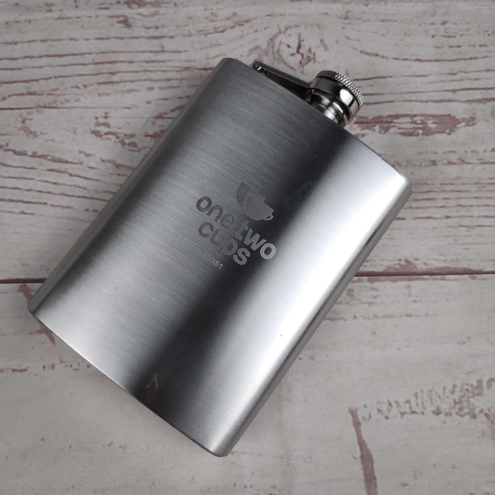 BOTOL MINUM WINE FLASK BENTUK KOTAK 225 ML STAINLESS STEEL