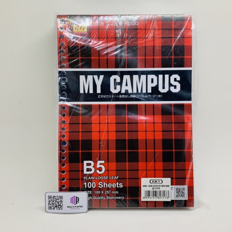 

Loose Leaf B5 Polos Tanpa Garis 100 Lembar