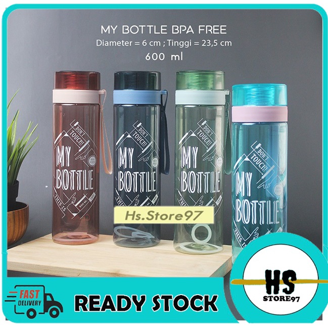 [BISA COD] Botol Minum My Bottle Limited Edition  Mybottle CLAIR BPA FREE 600 ml Limited Stok My Bottle Limited Edition