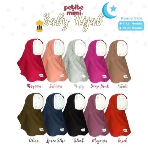 PETITE MIMI BABY HIJAB POLOS