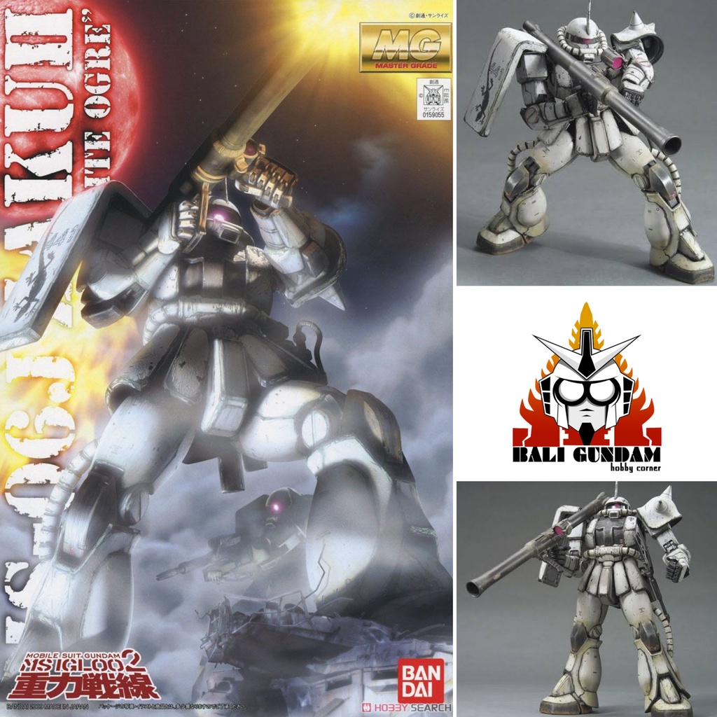 MG 1/100 MS-06J ZAKU II WHITE OGRE VER Bali Gundam Hobby Corner Bandai