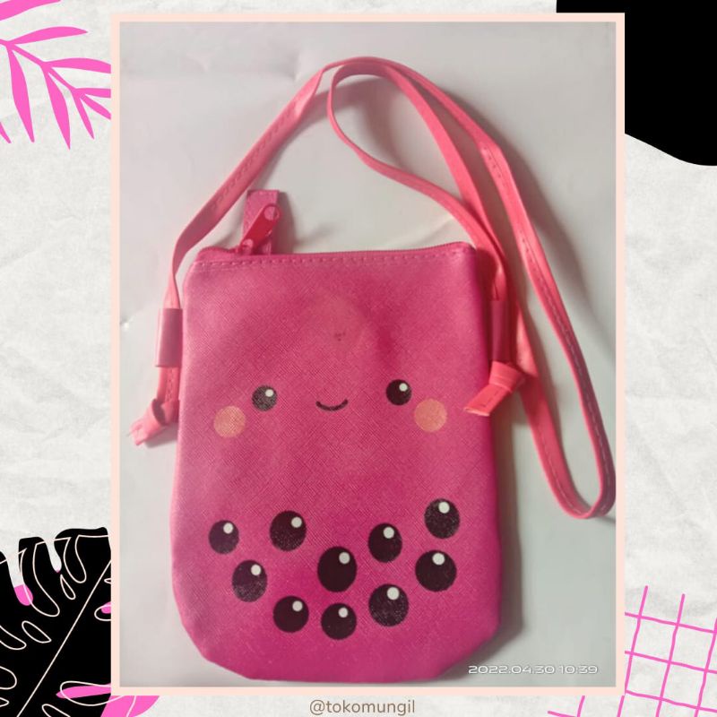 TAS SELEMPANG ANAK PINK | TAS SELEMPANG | TAS LEBARAN ANAK | 100% ORIGINAL [ BISA COD ]