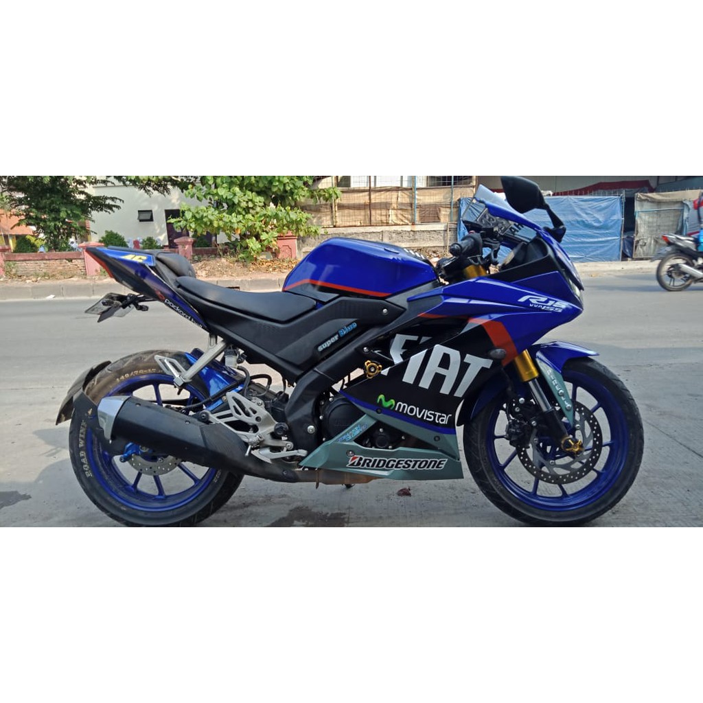 Decal Stiker R15 V3 Biru Fiat