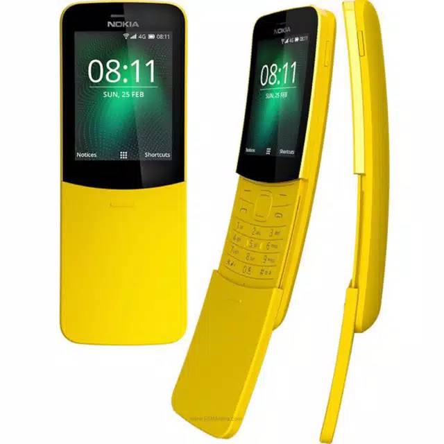 Nokia 8110 4g Lte Dual Sim Nokia Pisang Banana 2018 Black Yellow Shopee Indonesia