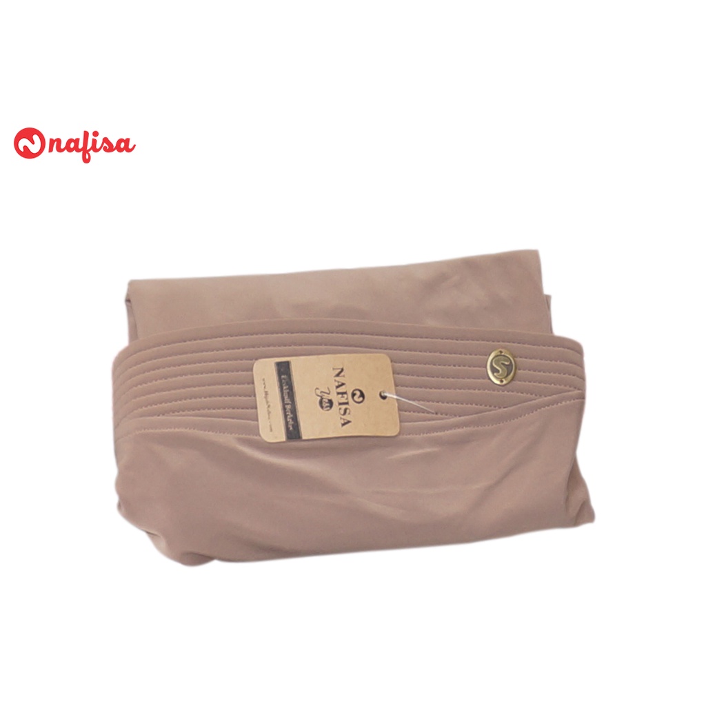 Jilbab Instan Bergo Syar'i Nafisa RETANIA | Kerudung Bergo Pad Kecil Hijab Instan Jumbo Polos Nafisa Original-Milo
