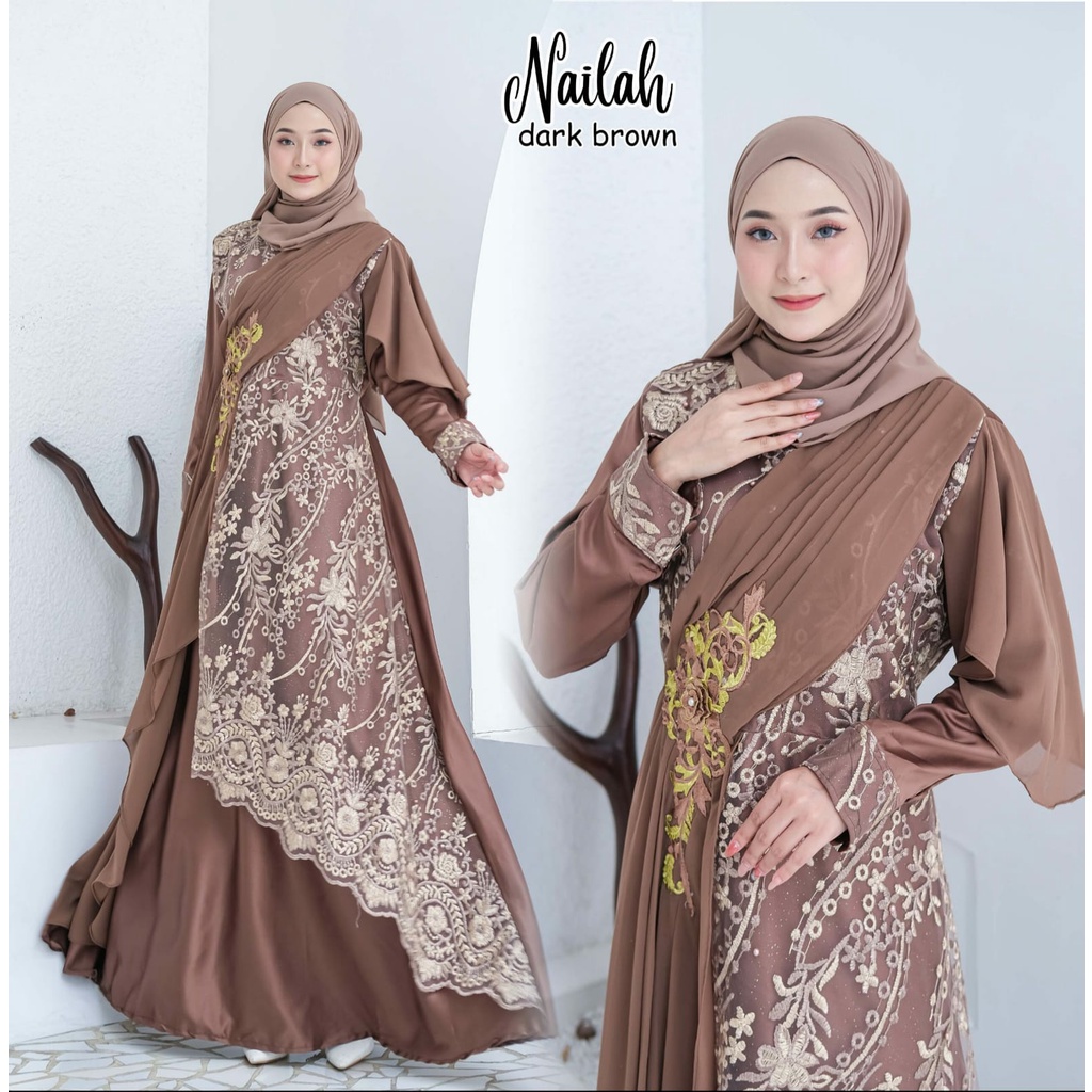 GAMIS PESTA KONDANGAN NIKAHAN NAILAH KEBAYA LAMARAN