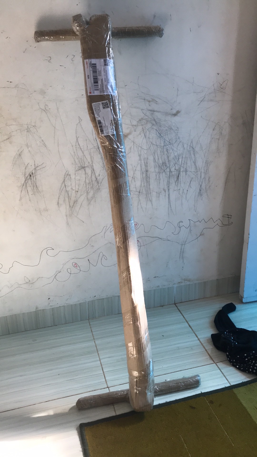 Hanger Gawang Baju Palang Kotak 120cm