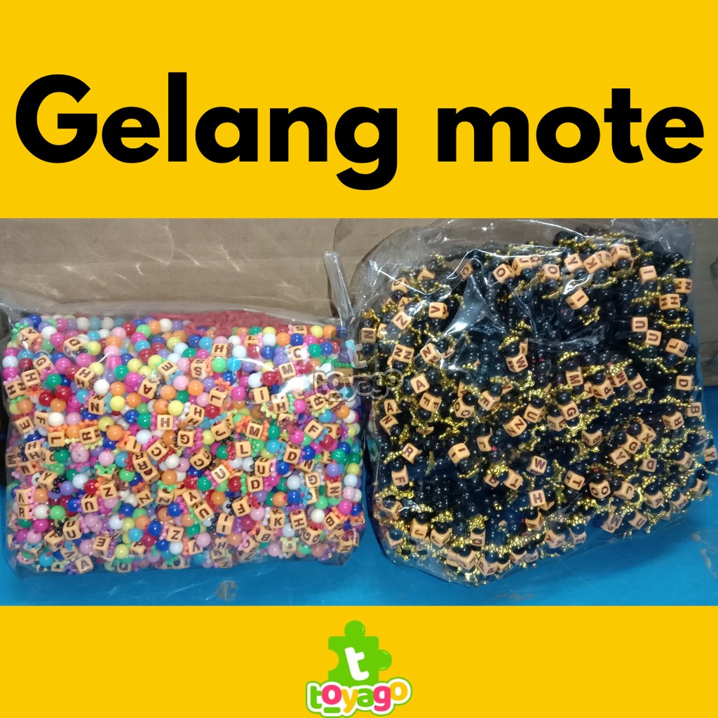 Gelang Manik Mote Anak Perempuan Isi +-144 Pcs Grosir Murah