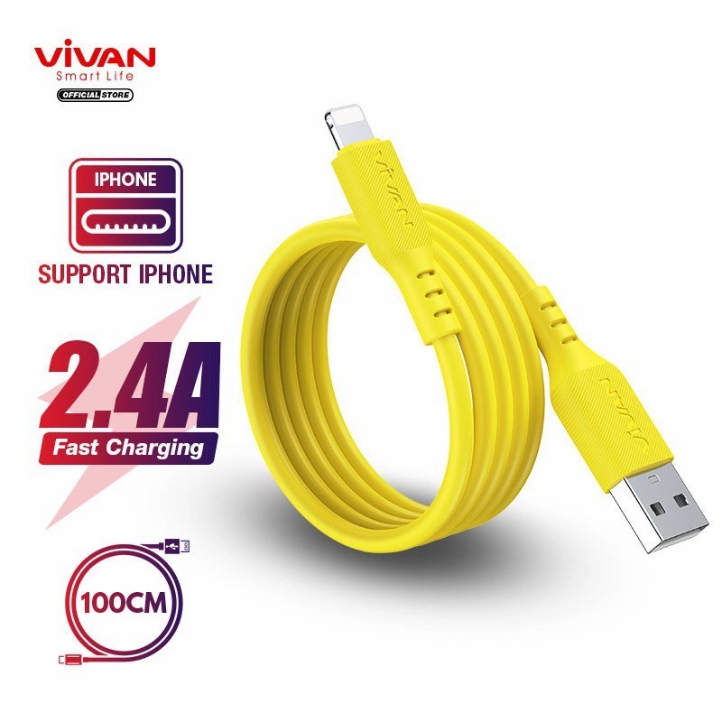 Kabel Data Vivan VSL100 - 2.4A Quick Charge