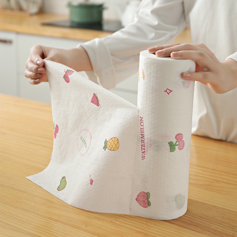 [BISA COD] TISU GULUNG ROLL ISI 200 LEMBAR TISU DAPUR LAZY WIPES/KAIN LAP BENTUK TISU LUCU UNIK