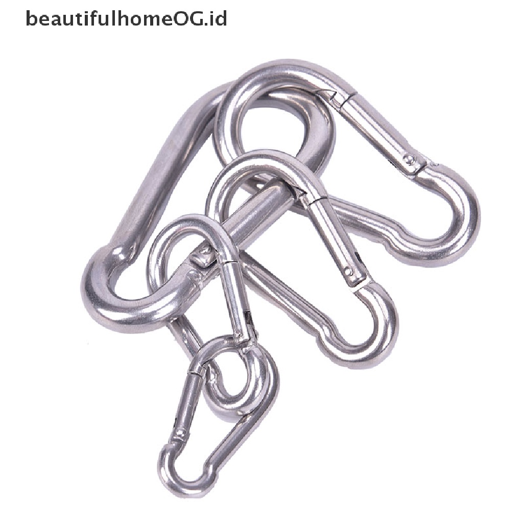 Gantungan Kunci Carabiner Bahan Stainless Steel 304