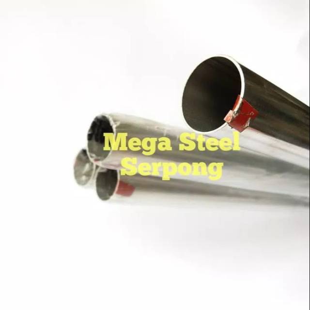 Pipa Stainless Steel Bulat 1 Inch / 2.5 cm, tebal 0.8 mm