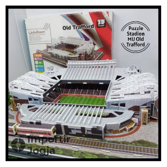 Puzzle 3D Replika Stadion Old Trafford Manchester United MU