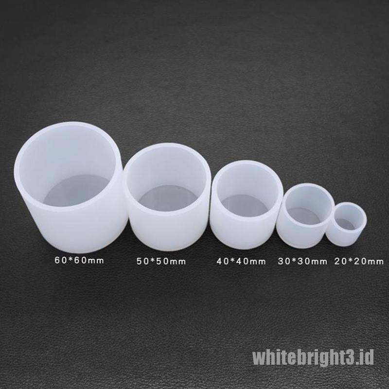 ❤WHITE3❤ Cylindrical Candle Mould Handmade Candle Mold Silicone Mold Wax Mold Small Craft