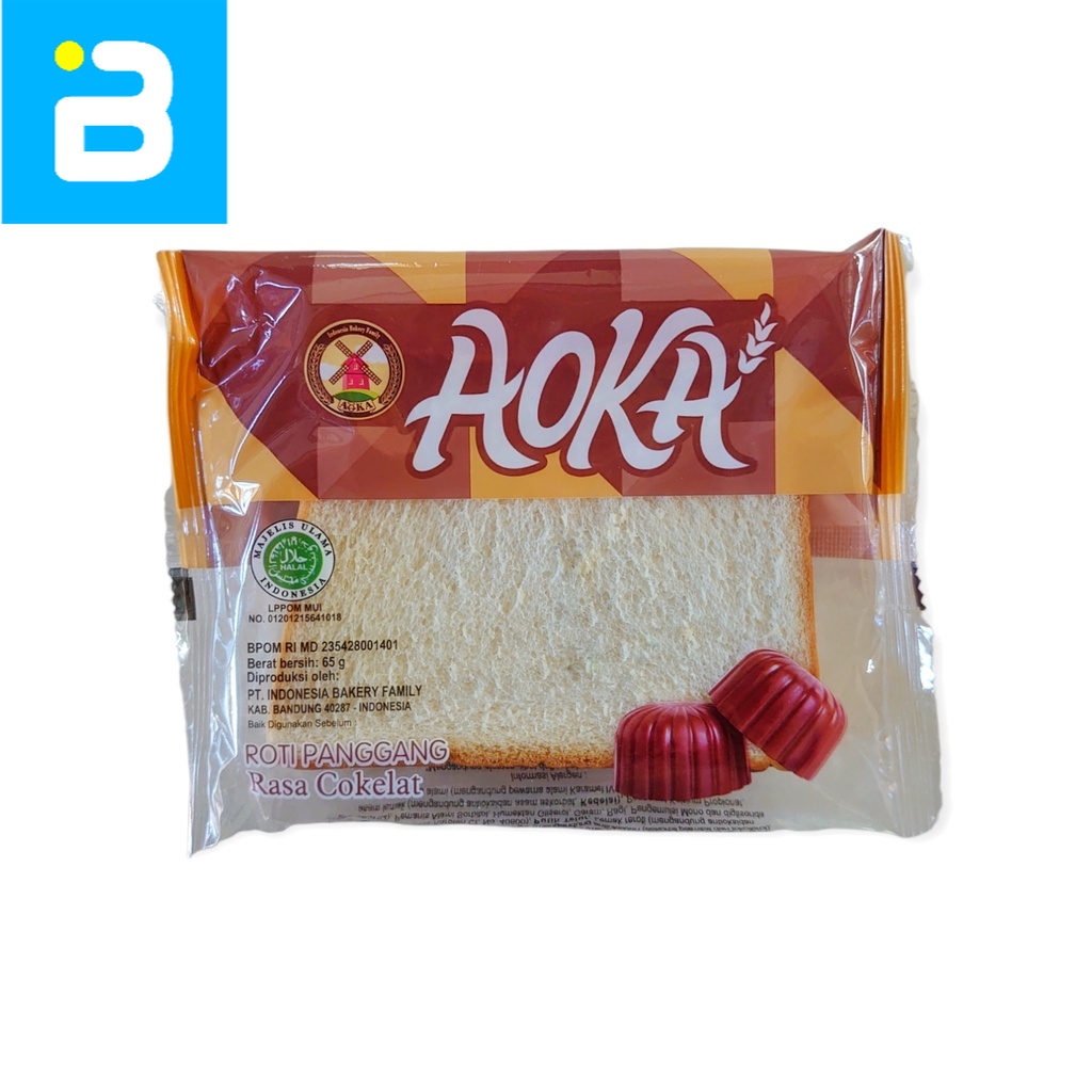 

Aoka Roti Panggang Rasa Coklat 65 G