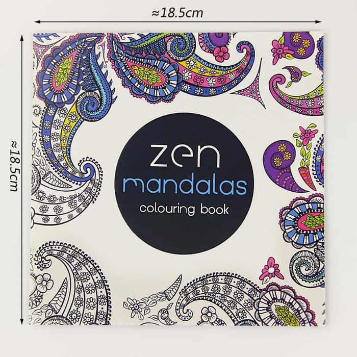 

English Edition Coloring Book - ZEN MANDALAS (24pages)