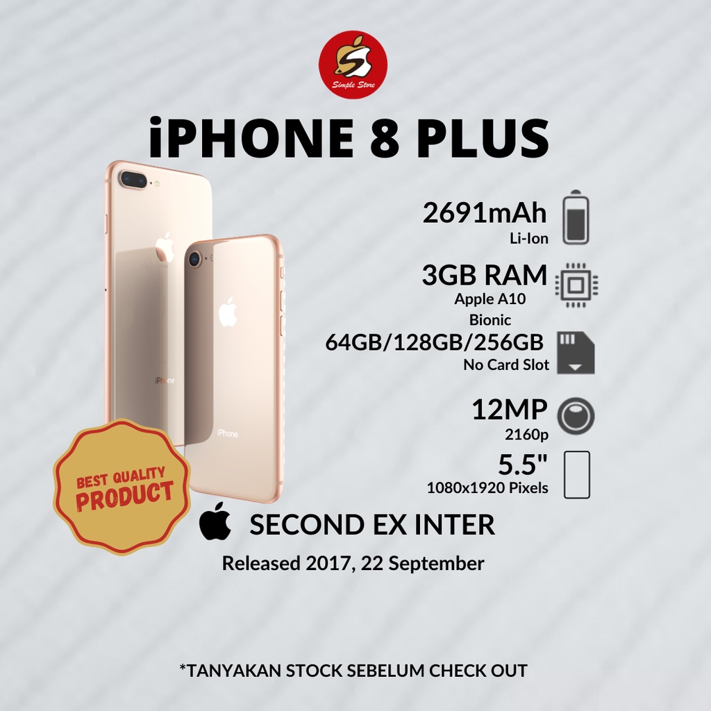 iPhone 8plus 64gb FULLSET SECOND INTERNATIONAL-1