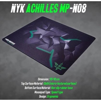 Mousepad NYK Nemesis MP-N08 MPN08 Achilles - Gaming - Speed Edition