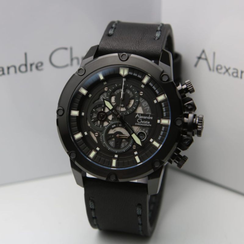 JAM TANGAN ALEXANDRE CHRISTIE PRIA AC 6564 ORIGINAL GARANSI RESMI/ALEXANDER CHRISTIE COWO AC 6564