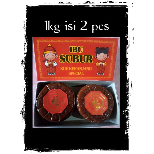 

kue keranjang 1kg isi 2pcs -pakaibox