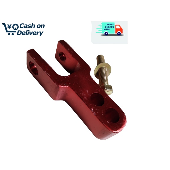 MERAH PENINGGI SHOCK BELAKANG MATIC CNC IMPORT UNTUK BEAT,MIO,VAR