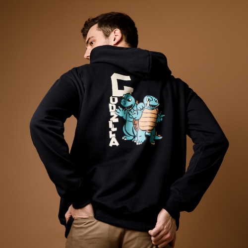 Berrybenka Street - Outer Sweater Hoodie Pria Godzilla Turtle ONE SIZE